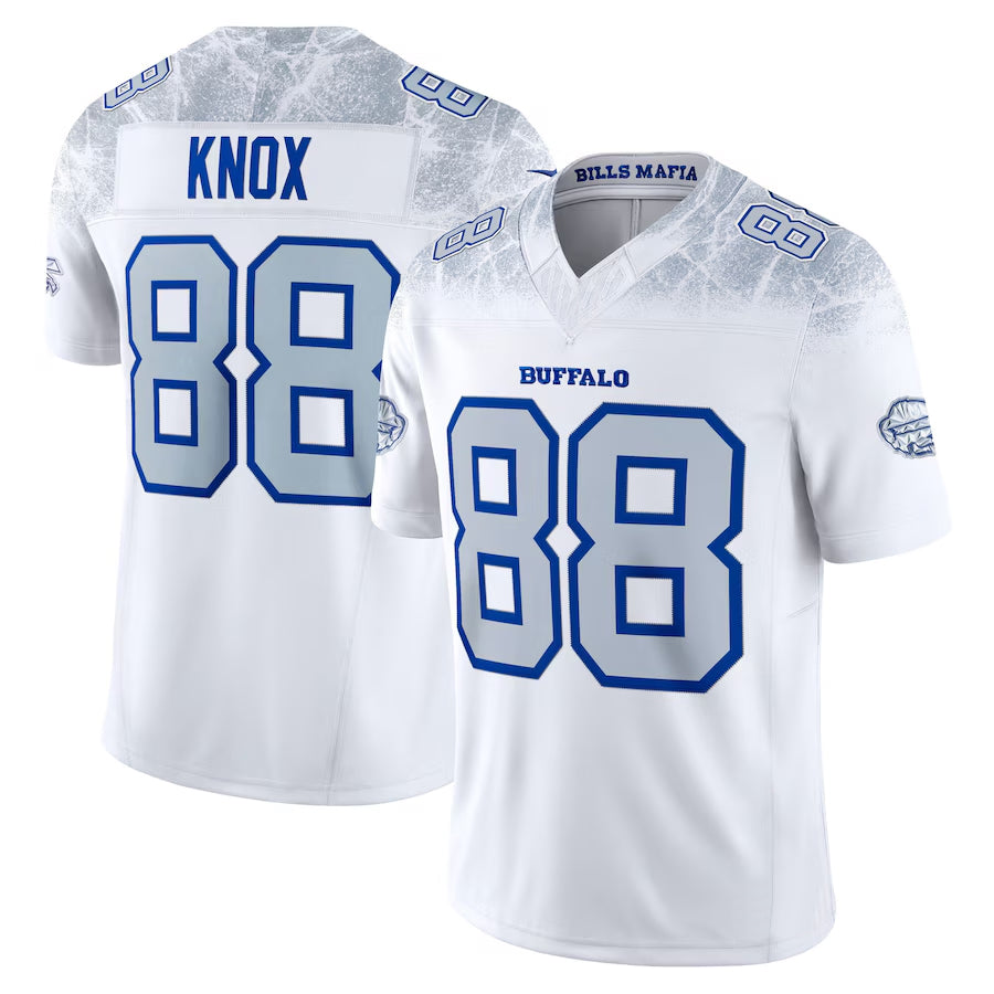 Custom #88 White BUF Football Shirt Top