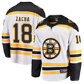 Custom #18 White BOS Hockey Shirt Top