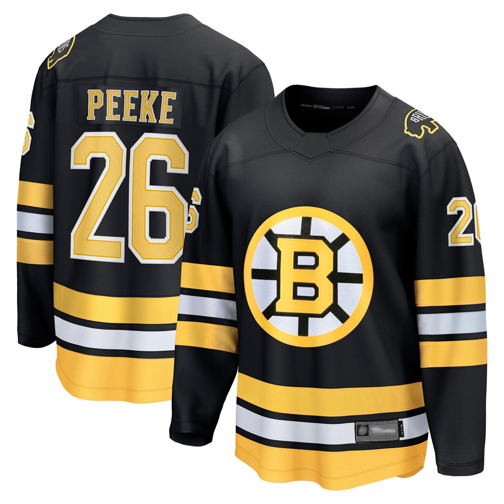 Custom #26 Black BOS Hockey Shirt Top