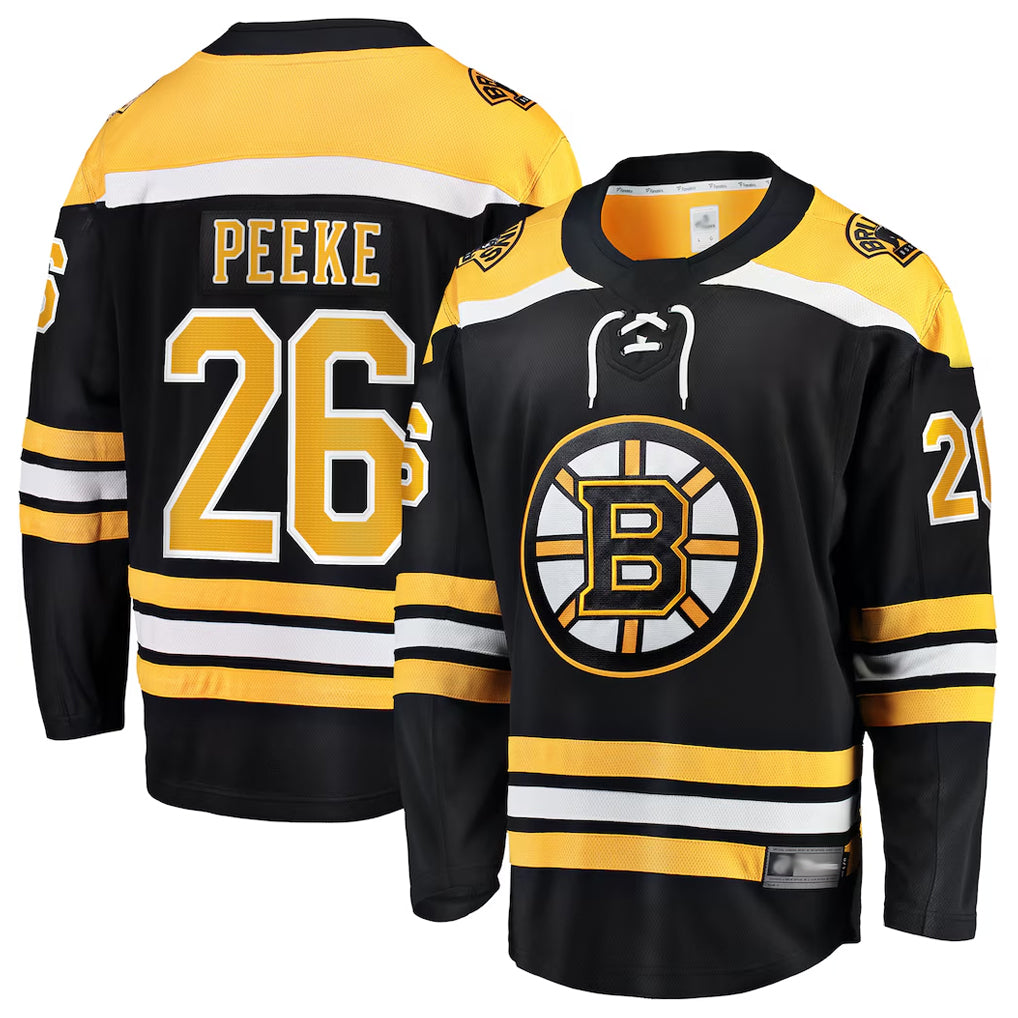 Custom #26 Black BOS Hockey Shirt Top
