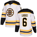 B.Bruins #6 Mason Lohrei Player Fanatics Beige Alternate Hockey Jerseys