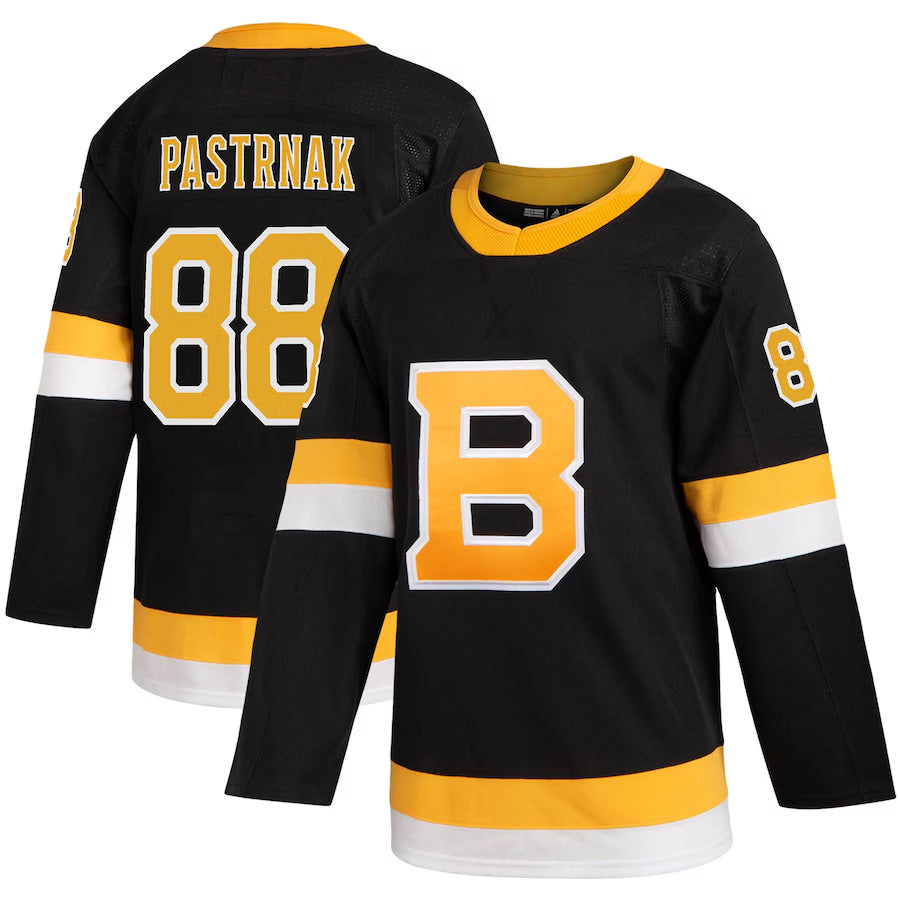 Custom #88 Black BOS Hockey Shirt Top