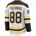 B.Bruins #88 David Pastrnak Player Fanatics Breakaway Premium White Hockey Jerseys