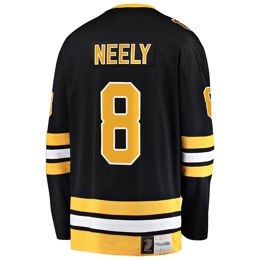 B.Bruins #8 Cam Neely Player Fanatics Black Breakaway Hockey Jerseys