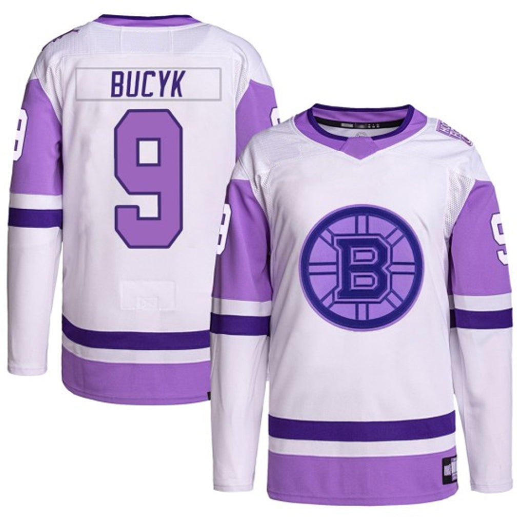 Custom #9 BOS Hockey Shirt Top