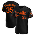B.Orioles #35 Adley Rutschman Player Black Limited Elite Stitched Baseball Jerseys