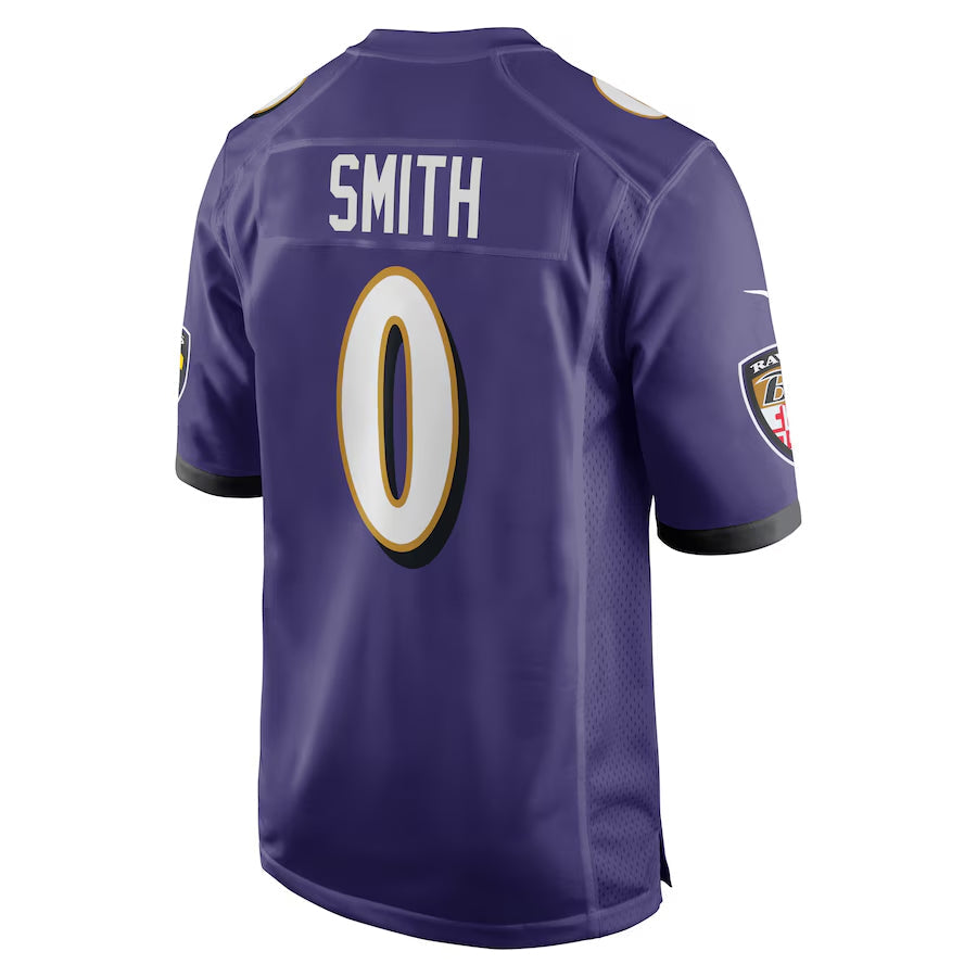 Custom #0 Purple BAL Football Shirt Top