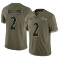Custom #2 Olive BAL Football Shirt Top