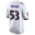 Custom #53 White BAL Football Shirt Top