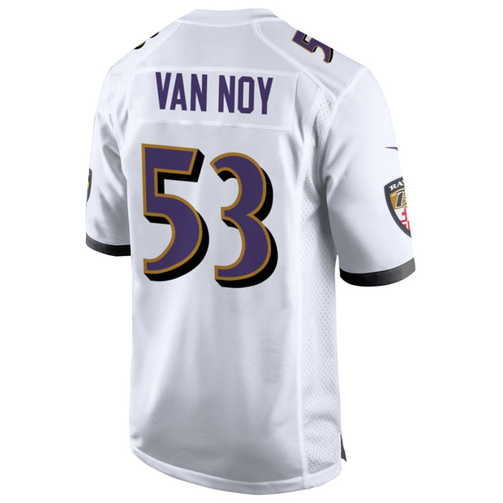 Custom #53 White BAL Football Shirt Top