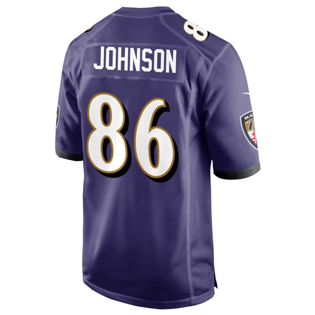 Custom #86 Purple BAL Football Shirt Top