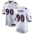 B.Ravens #90 David Ojabo Player White Home Game Football Jerseys