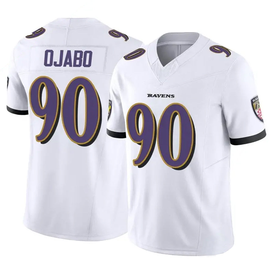 Custom #90 White BAL Football Shirt Top