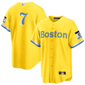 Custom #7 City Connect BOS Baseball Shirt Top