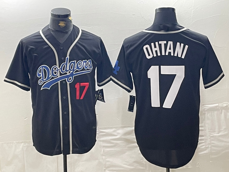 Custom #17 Black LAD Baseball Shirt Top