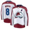 Custom #8 White COL Hockey Shirt Top