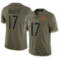 Custom #17 Olive CHI Football Shirt Top