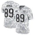 Custom #89 White CHI Football Shirt Top
