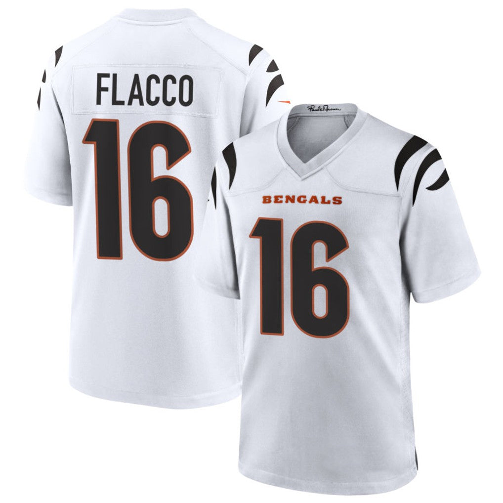 Custom #16 White CIN Football Shirt Top