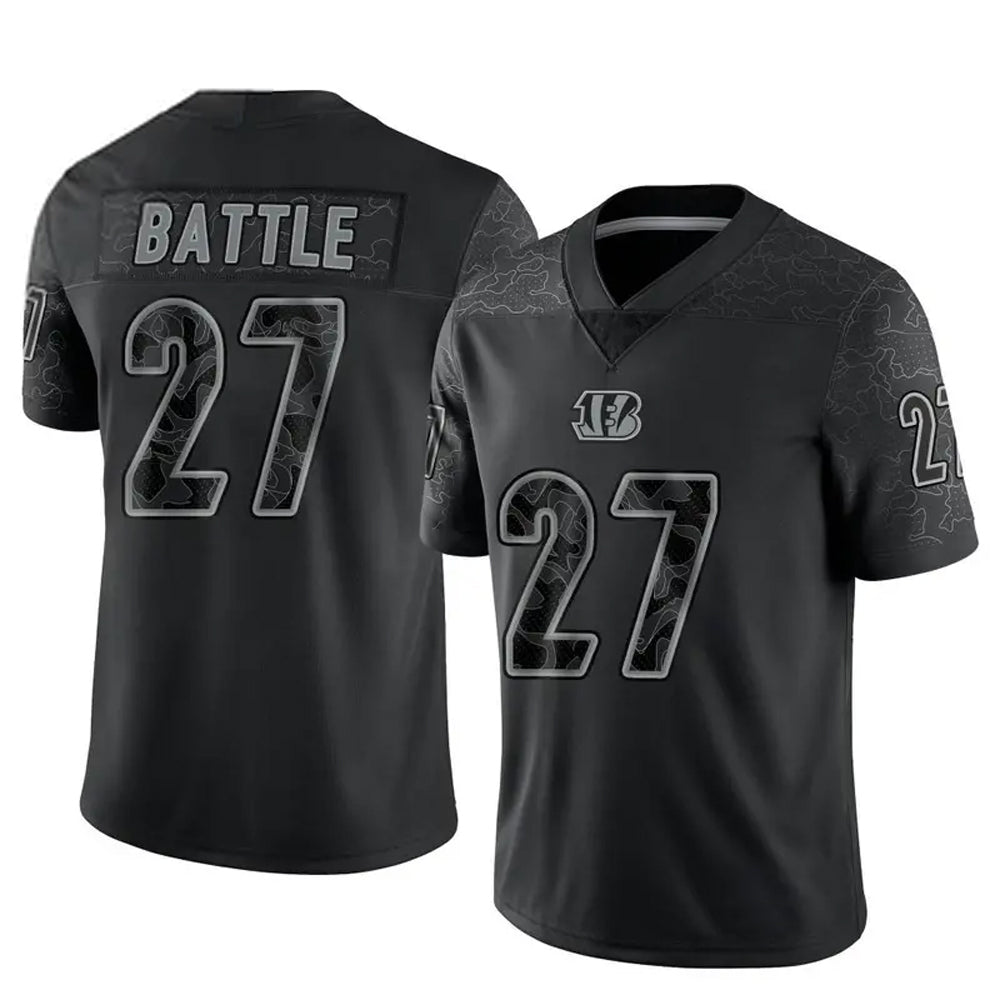 Custom #27 Black CIN Football Shirt Top