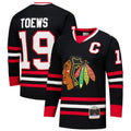 C.Blackhawks #19 Jonathan Toews Player Fanatics Black Power Play Hockey Jerseys