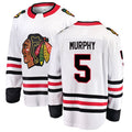 C.Blackhawks #5 Connor Murphy Player Fanatics Breakaway White Hockey Jerseys