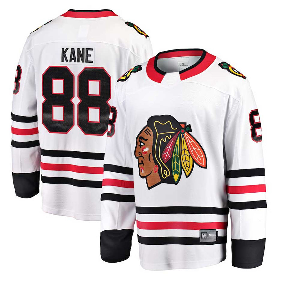 Custom #8 White CHI Hockey Shirt Top