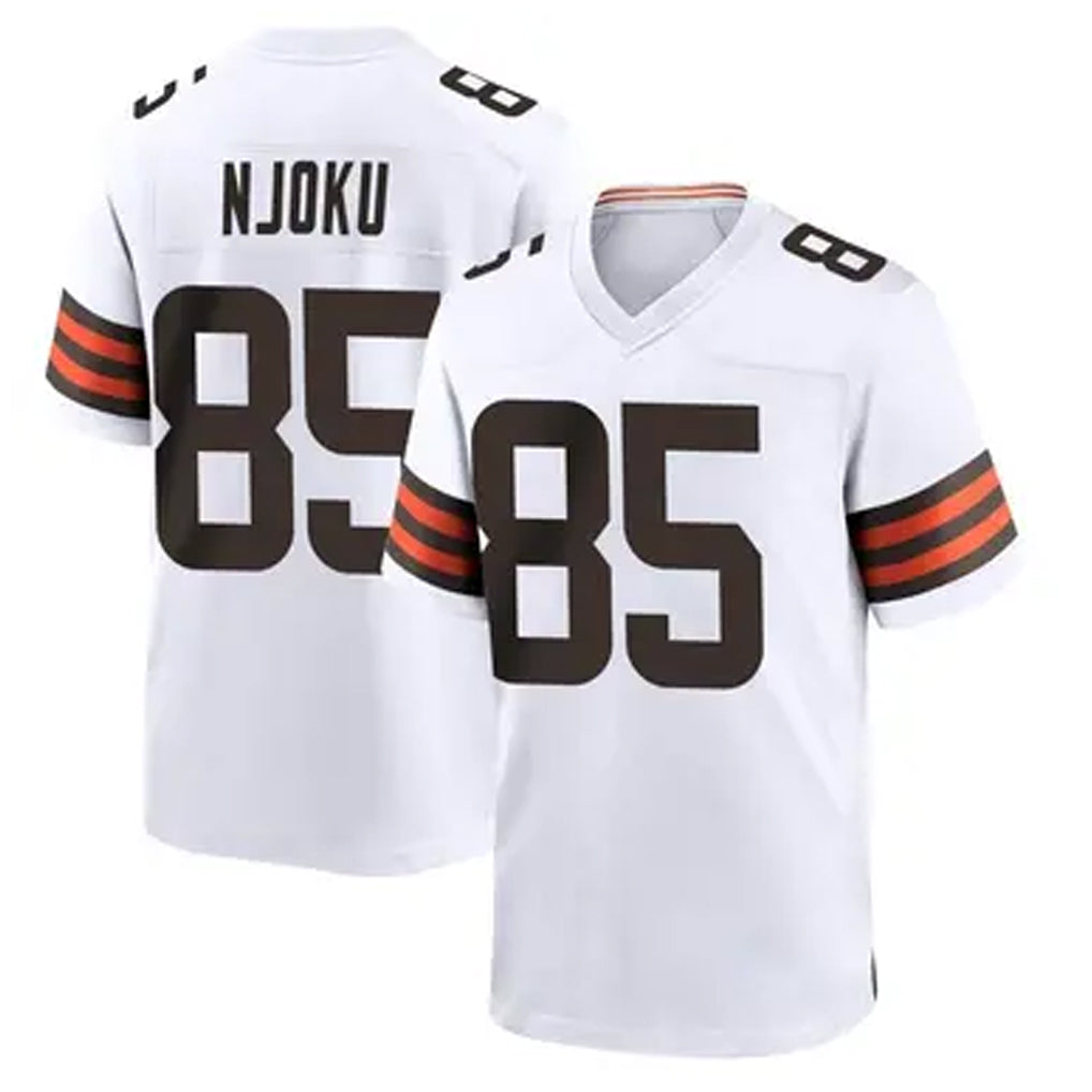 Custom #85 White CLE Football Shirt Top