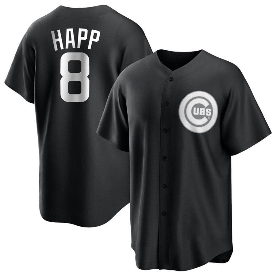 Custom #8 Black CHC Baseball Shirt Top