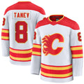 Custom #8 White CGY Hockey Shirt Top