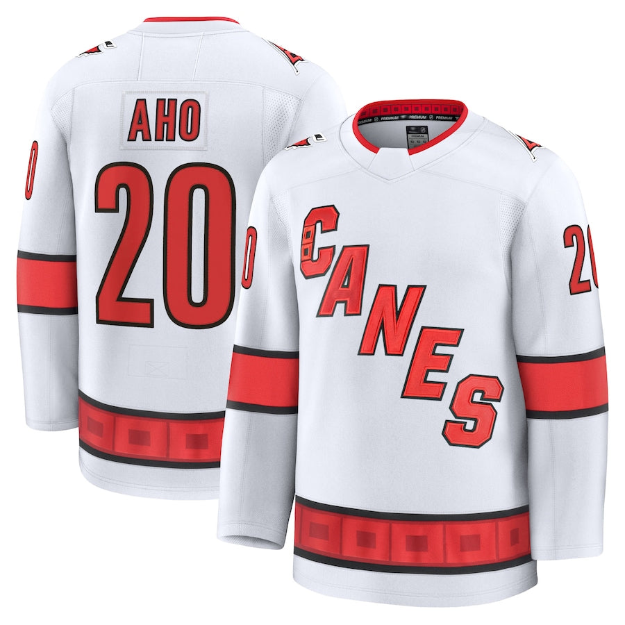 Custom #20 White CAR Hockey Shirt Top