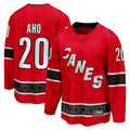 C.Hurricanes #20 Sebastian Aho Player Fanatics Special Edition 2.0 Breakaway Red Hockey Jerseys