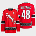 C.Hurricanes #48 Jordan Martinook Player Fanatics Red Special Edition 2.0 Breakaway Hockey Jerseys