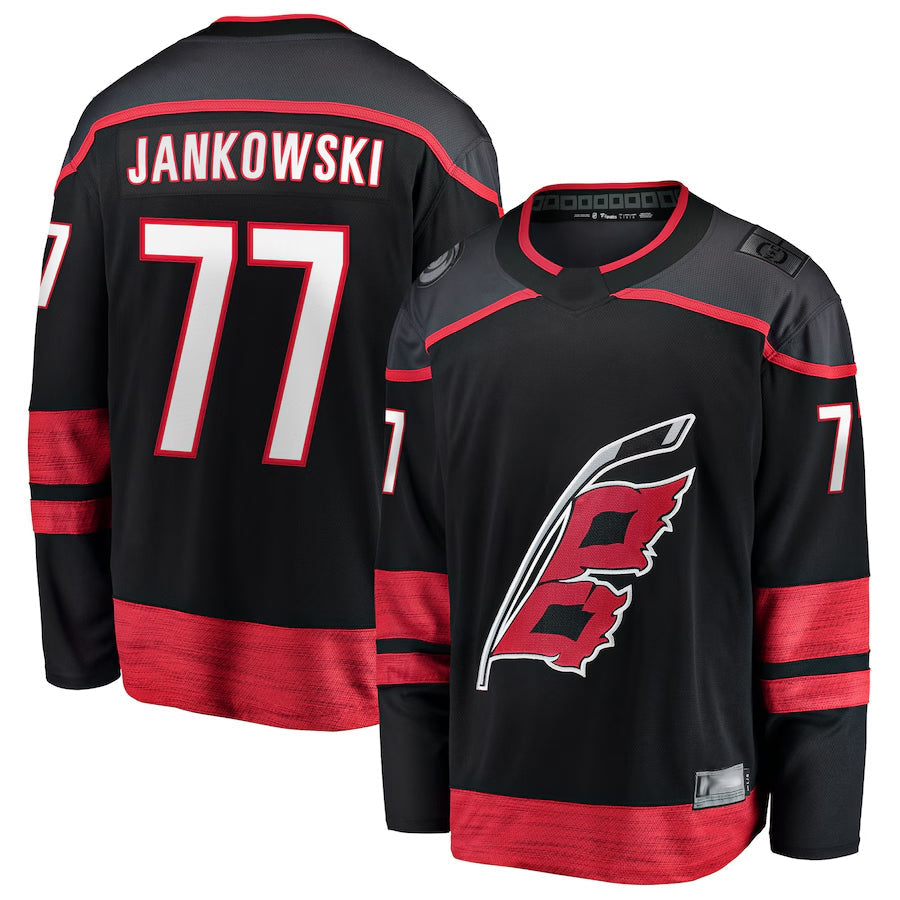 Custom #77 Black CAR Hockey Shirt Top