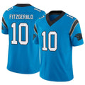 Custom #10 Blue CAR Football Shirt Top