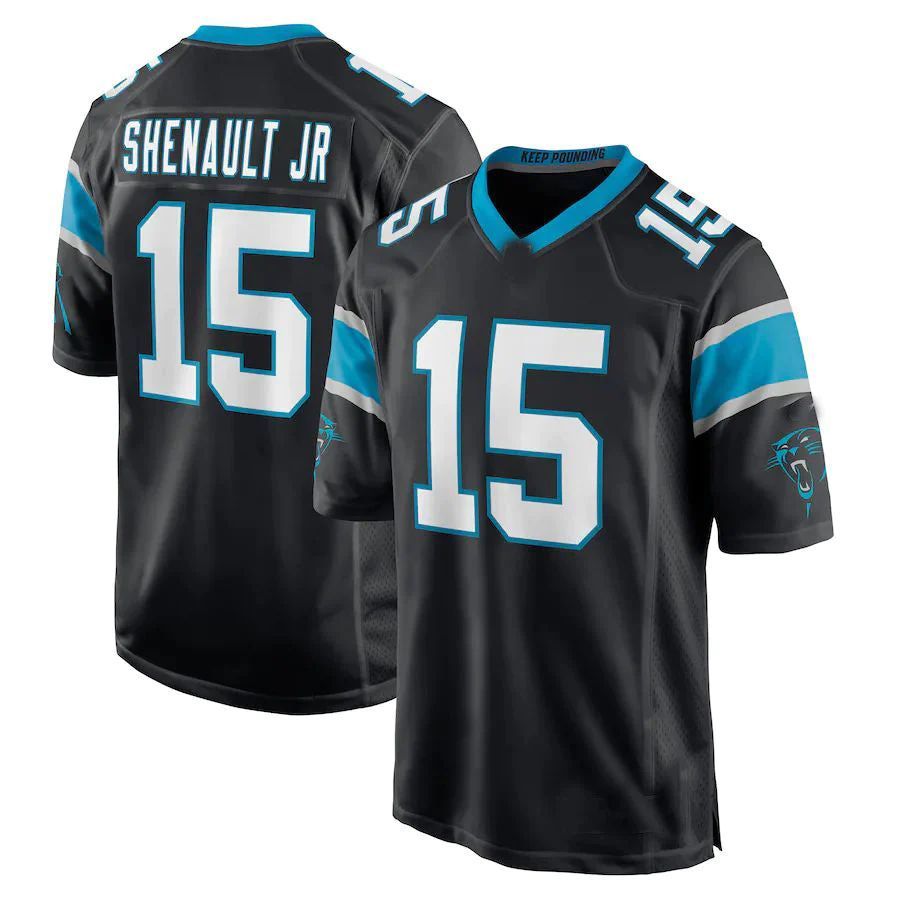Custom #15 Black CAR Football Shirt Top