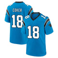 Custom #18 Blue CAR Football Shirt Top