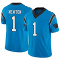 C.Panthers #1 Cam Newton Player Blue Limited Vapor F.U.S.E. Football Jerseys