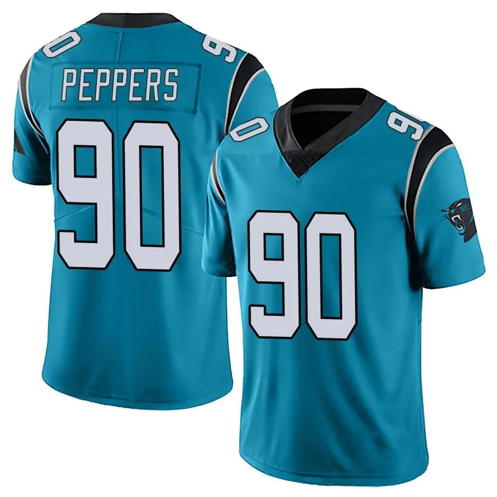 Custom #90 Blue CAR Football Shirt Top