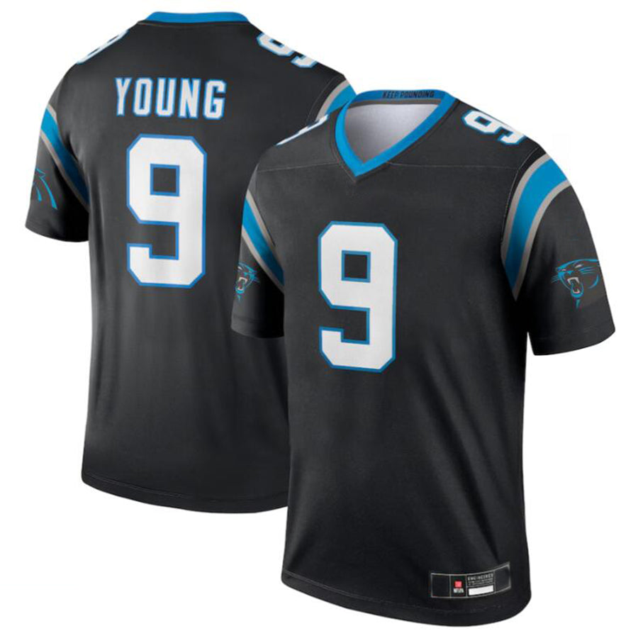 C.Panthers #9 Bryce Young Player Black Legend Jersey American Stitched Limited Edition Football Jerseys