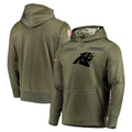C.Panthers Olive Salute to Service Limited Hoodies Football Jerseys