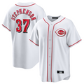 C.Reds #37 Tyler Stephenson Player White Home Replica Baseball Jerseys