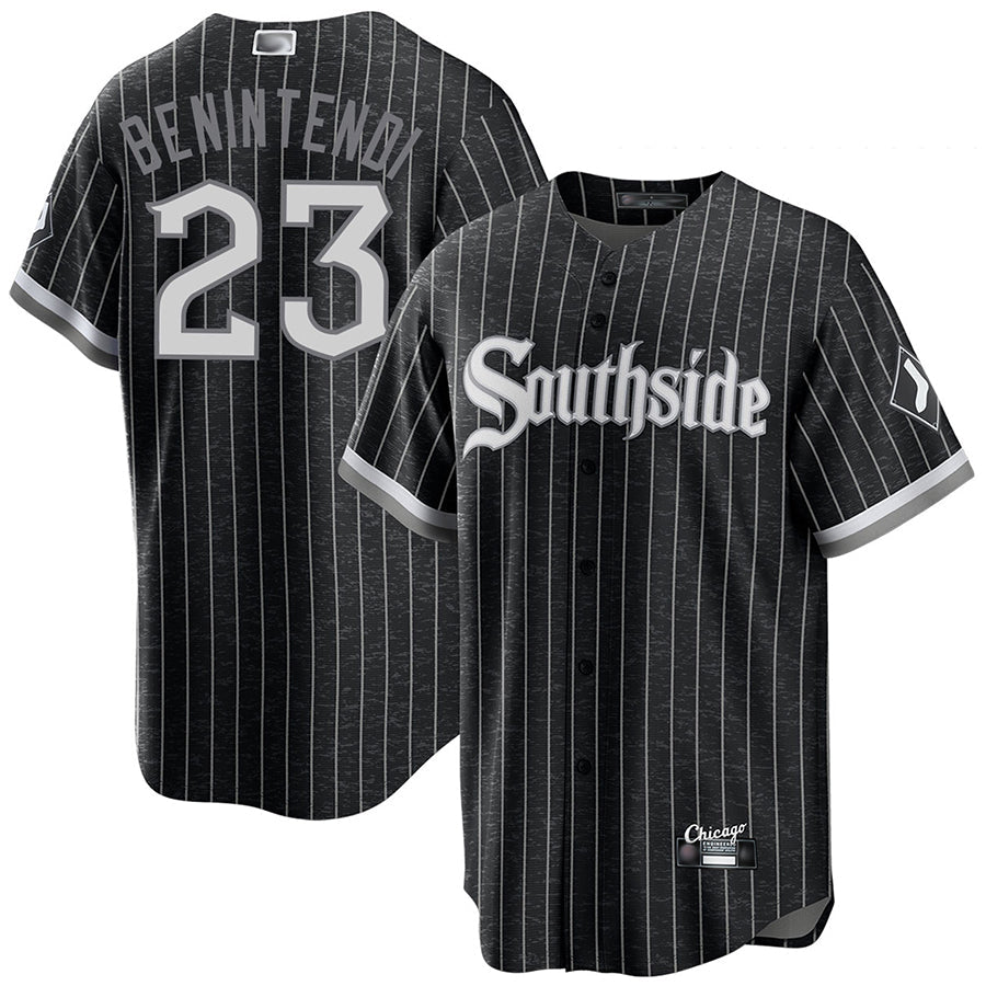 Custom #23 Black City Connect CWS Baseball Shirt Top