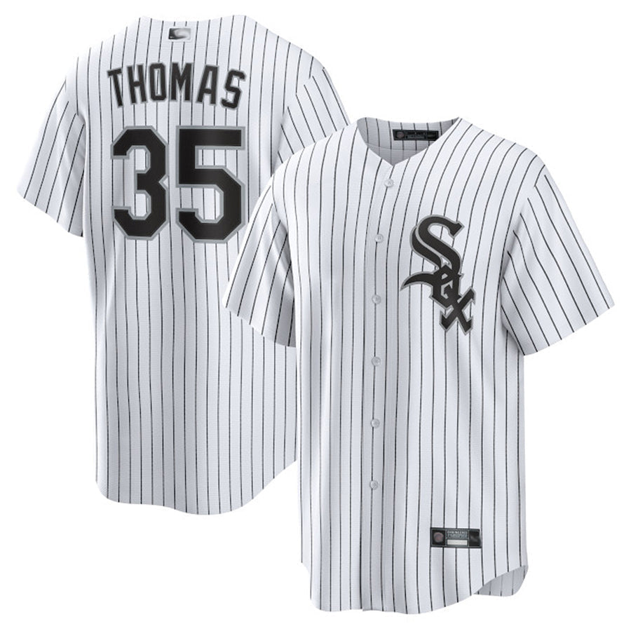 Custom #35 White CWS Baseball Shirt Top