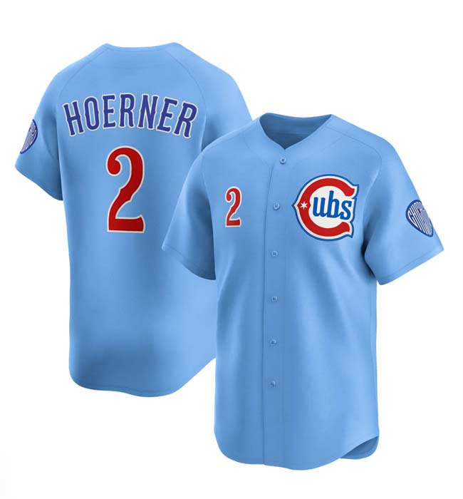 Custom #2 Blue CHC Baseball Shirt Top