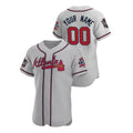 Custom A.Braves Stitched Gray Game Jersey All Star 150th Baseball Jerseys
