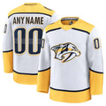 Custom N.Predators Fanatics Game Premium Jersey - White Stitched American Hockey Jerseys