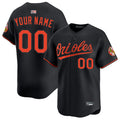 Custom B.Orioles Alternate Black Limited Baseball Jerseys