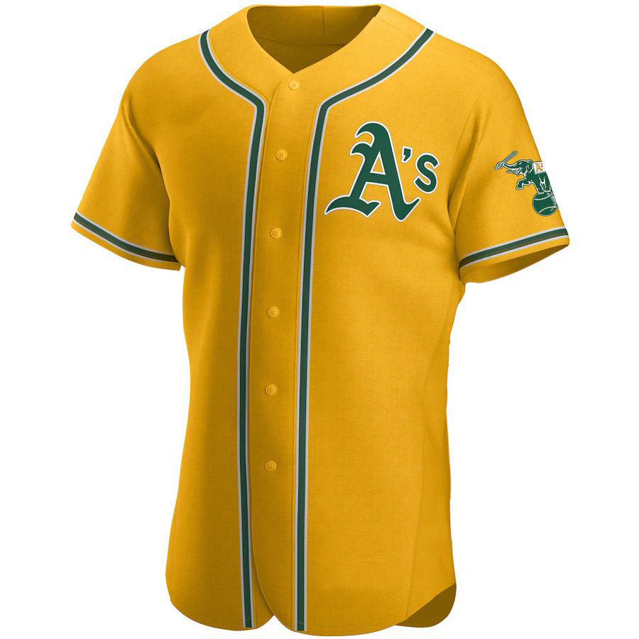 Athletics Blank Player Gold Home Elite Team Baseball Jerseys