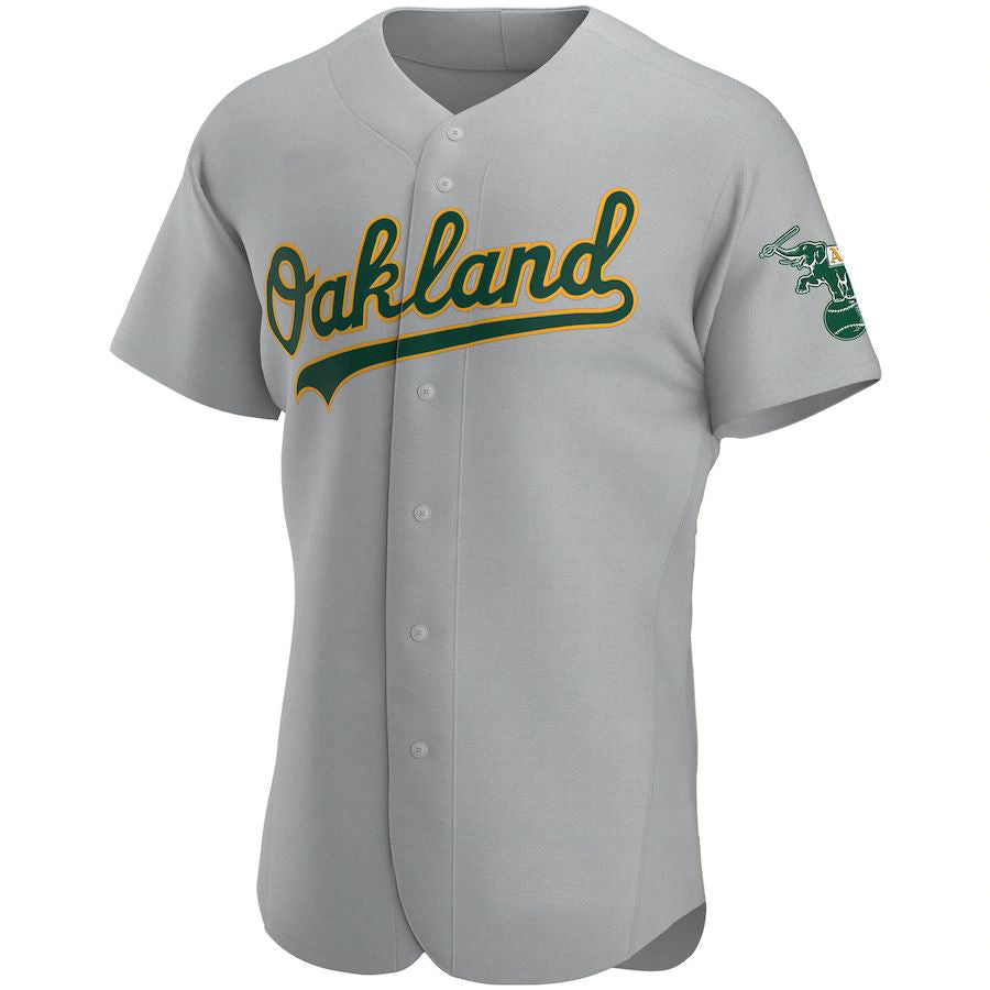 Athletics Blank Player Gray Elite Team Baseball Jerseys